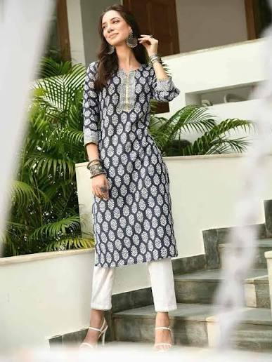 straight kurti for women