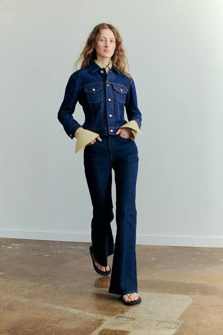 women in denim jeans